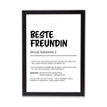 Beste Freundin Definition Poster personalisierbar mit Namen Poster Geschenk Freundin Einzug Geschenk Freundin personalisierbar ungerahmt