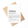 Abitur Definition Karte personalisierbar mit Namen Abschluss Karte Abitur Geschenk zum Abschluss Geschenk Abitur Postkarte Definition