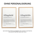 Alltagsheld Definition Karte personalisierbar mit Namen Held Karte Alltagsheld Geschenk für Helden Geschenk Alltagsheld Postkarte Definition
