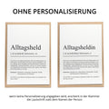 Alltagsheldin Definition Karte personalisierbar mit Namen Heldin Karte Alltagsheldin Geschenk für Heldin Geschenk Alltagsheldin Postkarte
