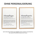 Altenpfleger Definition Karte personalisierbar mit Namen Beruf Postkarte Altenpfleger Geschenk Geburtstag Altenpfleger Postkarte Definition