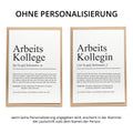 Arbeitskollege Definition Karte A6 personalisierbar mit Namen Beruf Postkarte Kollege Geschenk Geburtstag Kollege Klappkarte Definition