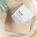 Arzt Definition Karte personalisierbar mit Namen Beruf Postkarte Arzt Geschenk Geburtstag Arzt Postkarte Definition