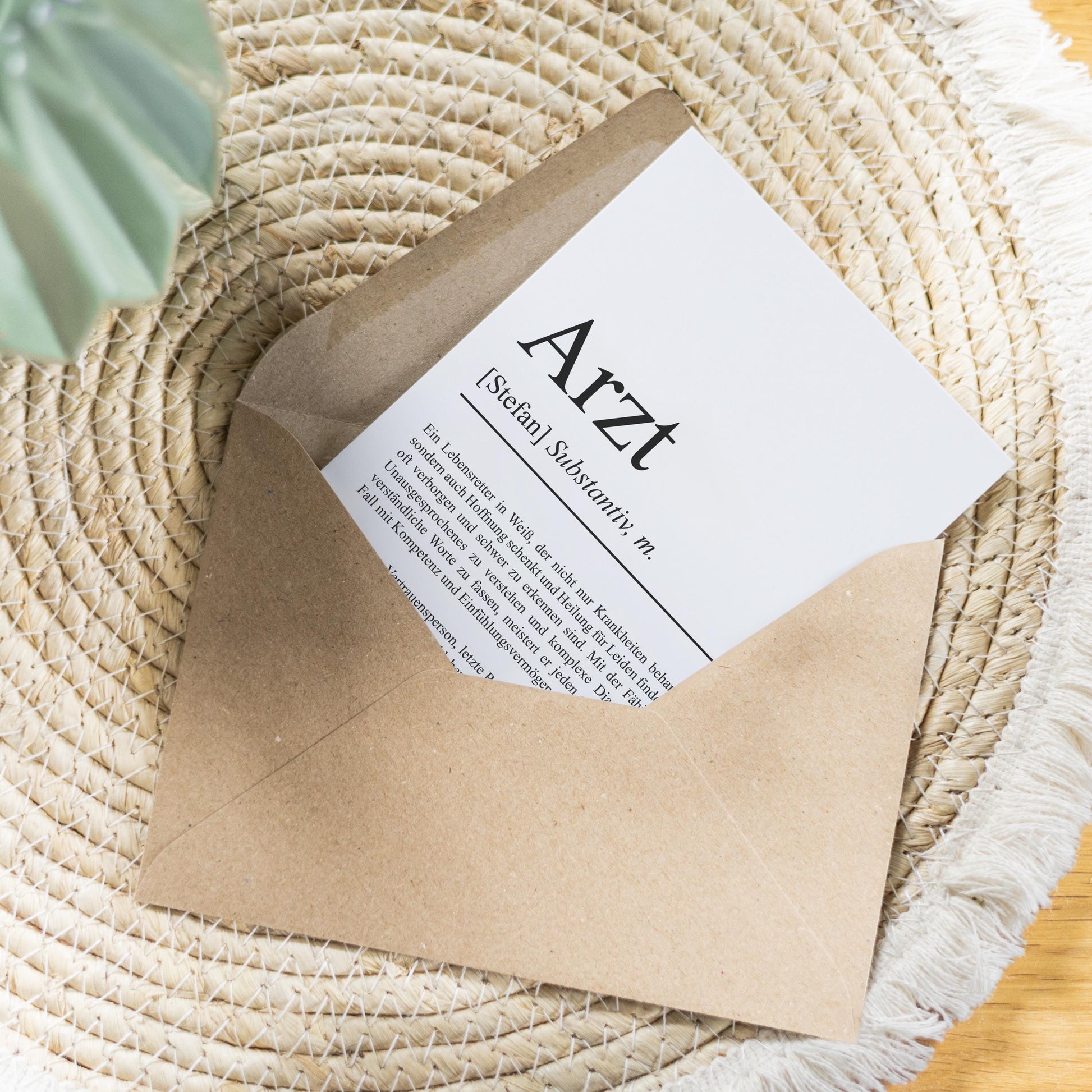 Arzt Definition Karte personalisierbar mit Namen Beruf Postkarte Arzt Geschenk Geburtstag Arzt Postkarte Definition