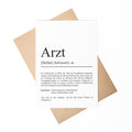 Ärztin Definition Karte personalisierbar mit Namen Beruf Postkarte Ärztin Geschenk Geburtstag Ärztin Postkarte Definition