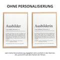Ausbilder Definition Karte personalisierbar mit Namen Beruf Postkarte Ausbilder Geschenk Geburtstag Ausbilder Postkarte Definition