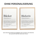 Bäckerin Definition Karte personalisierbar mit Namen Beruf Postkarte Bäckerin Geschenk Geburtstag Bäckerin Postkarte Definition