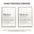 Bäckerin Definition Karte personalisierbar mit Namen Beruf Postkarte Bäckerin Geschenk Geburtstag Bäckerin Postkarte Definition