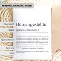 Büroangestellte Definition A6 Karte personalisierbar mit Namen Beruf Grußkarte Büro Geschenk Geburtstag Kollegin Postkarte