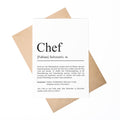 Chef Definition Karte personalisierbar mit Namen Beruf Grußkarte Chef Geschenk Geburtstag Chef Postkarte Definition