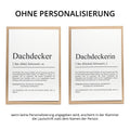 Dachdeckerin Definition Karte personalisierbar mit Namen Beruf Grußkarte Dachdeckerin Geschenk Geburtstag Dachdeckerin Postkarte Definition