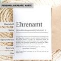 Ehrenamt Definition Karte personalisierbar mit Namen Beruf Grußkarte Ehrenamt Geschenk Geburtstag Ehrenamt Postkarte Definition
