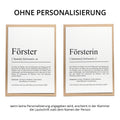 Förster Definition Karte personalisierbar mit Namen Beruf Grußkarte Förster Geschenk Geburtstag Förster Postkarte Definition