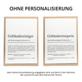 Gebäudereiniger Definition Karte personalisierbar mit Namen Beruf Grußkarte Reiniger Geschenk Geburtstag Reiniger Postkarte Definition