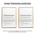 Gebäudereinigerin Definition Karte personalisierbar mit Namen Beruf Grußkarte Reinigerin Geschenk Geburtstag Reinigerin Postkarte Definition