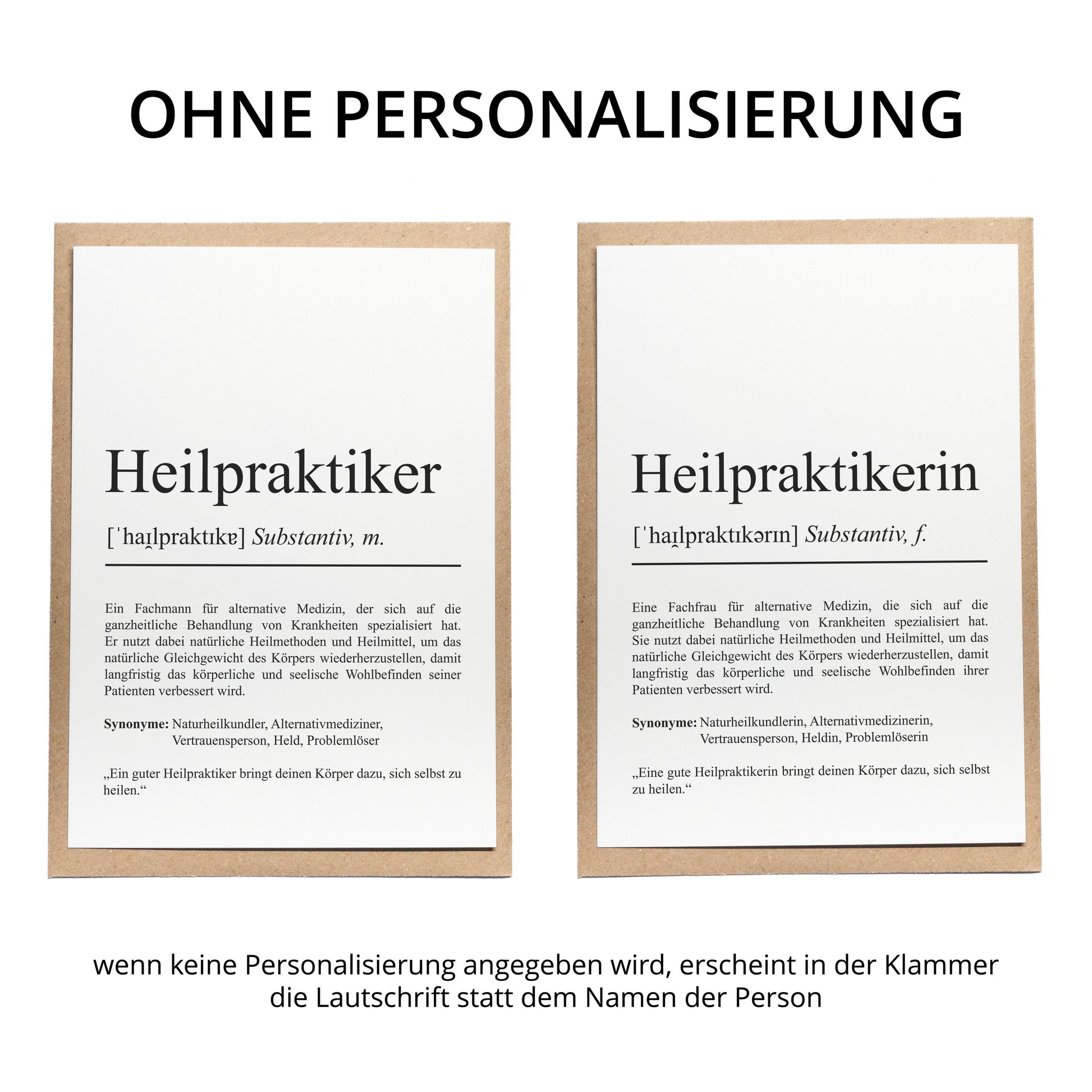 Heilpraktiker Definition Karte personalisierbar mit Namen Beruf Postkarte Heilpraktiker Geschenk Geburtstag Heilpraktiker Postkarte Definition