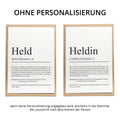 Heldin Definition Karte personalisierbar mit Namen Beruf Grußkarte Heldin Geschenk Geburtstag Heldin Postkarte Definition