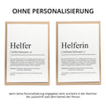 Helfer Definition Karte personalisierbar mit Namen Beruf Grußkarte Helfer Geschenk Geburtstag Helfer Postkarte Definition