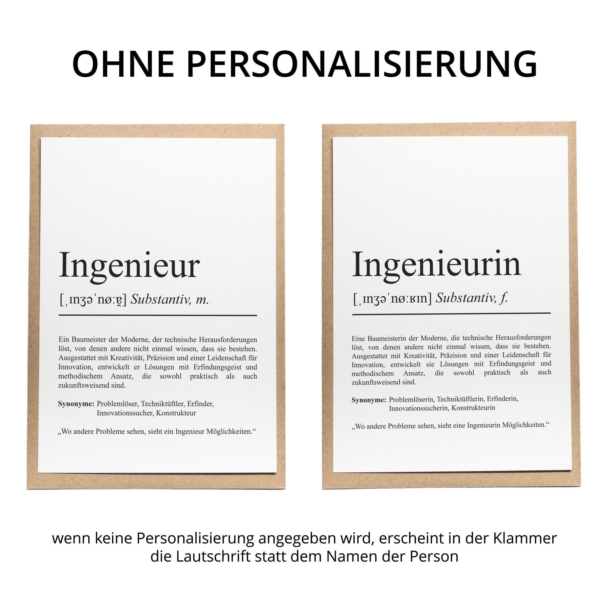 Ingenieur Definition Karte personalisierbar mit Namen Beruf Grußkarte Ingenieur Geschenk Geburtstag Ingenieur Postkarte Definition