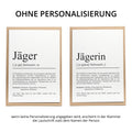 Jägerin Definition Karte personalisierbar mit Namen Beruf Grußkarte Jägerin Geschenk Geburtstag Jägerin Postkarte Definition