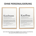 Kaufmann A6 Definition Karte personalisierbar mit Namen Beruf Grußkarte Kaufmann Geschenk Geburtstag Kaufmann Klappkarte