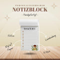 Notizblock Pilze Notizblock personalisierbar mit Namen To Do Liste Notizblock für Studenten Schreibblock Bürobedarf Geschenk Pilzsammler