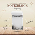 Notizblock Granit Notizblock personalisierbar mit Namen To Do Liste Notizblock für Studenten Schreibblock Bürobedarf Geschenk Kollege