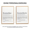 Kosmetiker Definition Karte personalisierbar mit Namen Beruf Grußkarte Kosmetiker Geschenk Geburtstag Kosmetiker Postkarte Definition