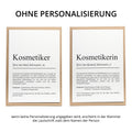 Kosmetikerin Definition Karte personalisierbar mit Namen Beruf Grußkarte Kosmetikerin Geschenk Geburtstag Kosmetikerin Postkarte Definition