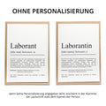 Laborantin Definition Karte personalisierbar mit Namen Beruf Grußkarte Laborantin Geschenk Geburtstag Laborantin Postkarte Definition