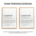Landwirt Definition Karte personalisierbar mit Namen Beruf Grußkarte Landwirt Geschenk Geburtstag Landwirt Postkarte Definition