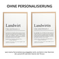 Landwirtin Definition Karte personalisierbar mit Namen Beruf Grußkarte Landwirtin Geschenk Geburtstag Landwirtin Postkarte Definition