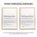 Mediengestalter Definition Karte personalisierbar mit Namen Beruf Grußkarte Mediengestalter Geschenk Geburtstag Mediengestalter Postkarte