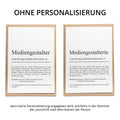 Mediengestalter Definition Karte personalisierbar mit Namen Beruf Grußkarte Mediengestalter Geschenk Geburtstag Mediengestalter Postkarte