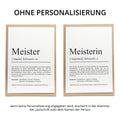 Meisterin Definition A6 Karte personalisierbar mit Namen Beruf Grußkarte Meisterin Geschenk Abschluss Meisterin Postkarte
