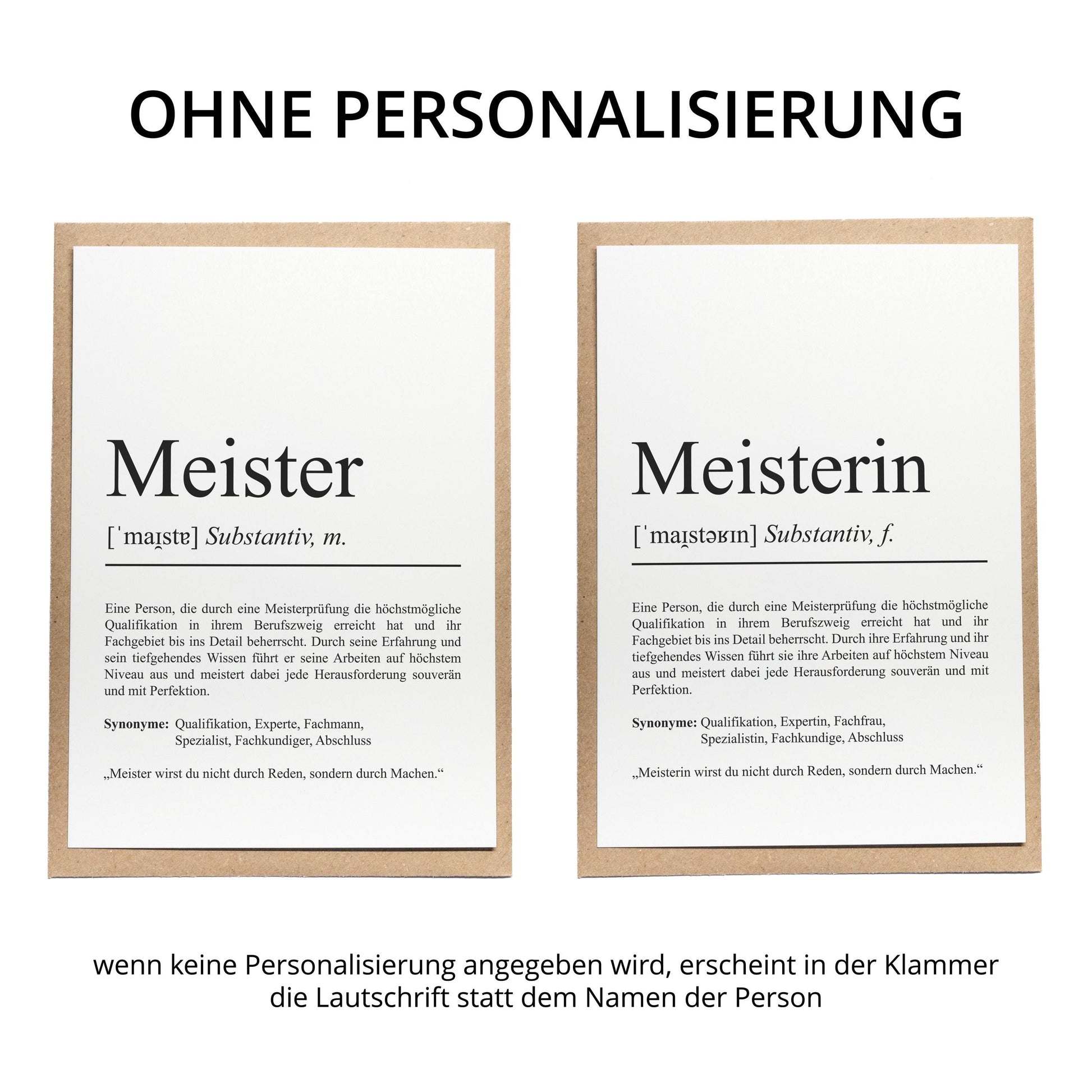 Meisterin Definition A6 Karte personalisierbar mit Namen Beruf Grußkarte Meisterin Geschenk Abschluss Meisterin Postkarte