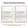 Psychologe Definition Karte personalisierbar mit Namen Beruf Grußkarte Psychologe Geschenk Geburtstag Psychologe Postkarte