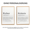 Richter Definition Karte personalisierbar mit Namen Beruf Grußkarte Richter Geschenk Geburtstag Richter Postkarte Definition