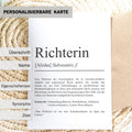 Richterin Definition Karte personalisierbar mit Namen Beruf Grußkarte Richterin Geschenk Geburtstag Richterin Postkarte Definition