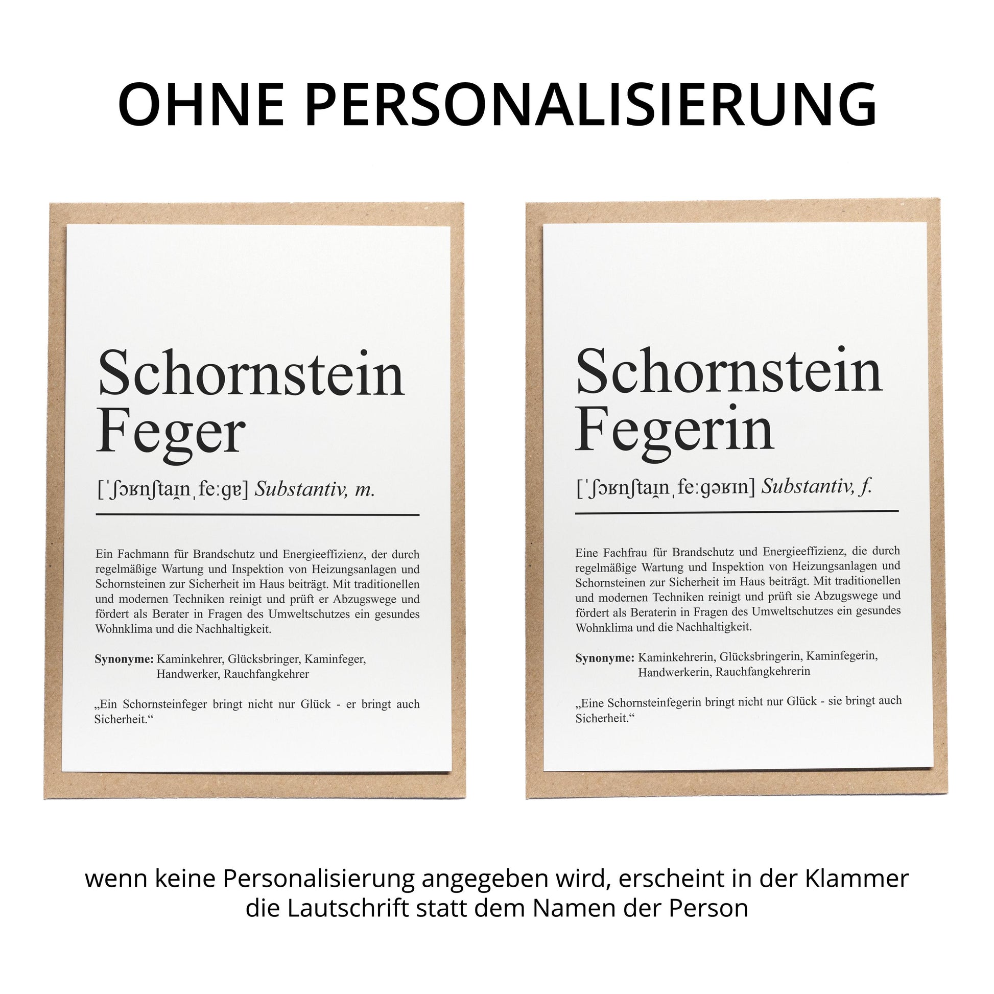 Schornsteinfeger Definition Karte personalisierbar mit Namen Beruf Grußkarte Schornsteinfeger Geschenk Geburtstag Grußkarte Definition