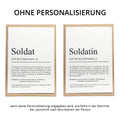 Soldatin Definition Karte personalisierbar mit Namen Beruf Grußkarte Soldatin Geschenk Geburtstag Soldatin Postkarte Definition