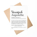 Steuerfachangestellter Definition Karte A6 personalisierbar mit Namen Beruf Postkarte Steuerfachangestellter Geschenk Geburtstag