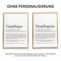 Tierpfleger Definition Karte personalisierbar mit Namen Beruf Grußkarte Tierpfleger Geschenk Geburtstag Tierpfleger Postkarte Definition