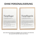 Tierpflegerin Definition Karte personalisierbar mit Namen Beruf Grußkarte Tierpflegerin Geschenk Geburtstag Tierpfleger Postkarte Definition