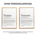 Trainer Definition Karte personalisierbar mit Namen Beruf Grußkarte Trainer Geschenk Geburtstag Trainer Postkarte Definition