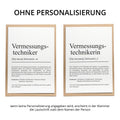 Vermessungstechniker Definition Karte personalisierbar mit Namen Beruf Postkarte Geschenk Vermessungstechniker Geburtstag Grußkarte