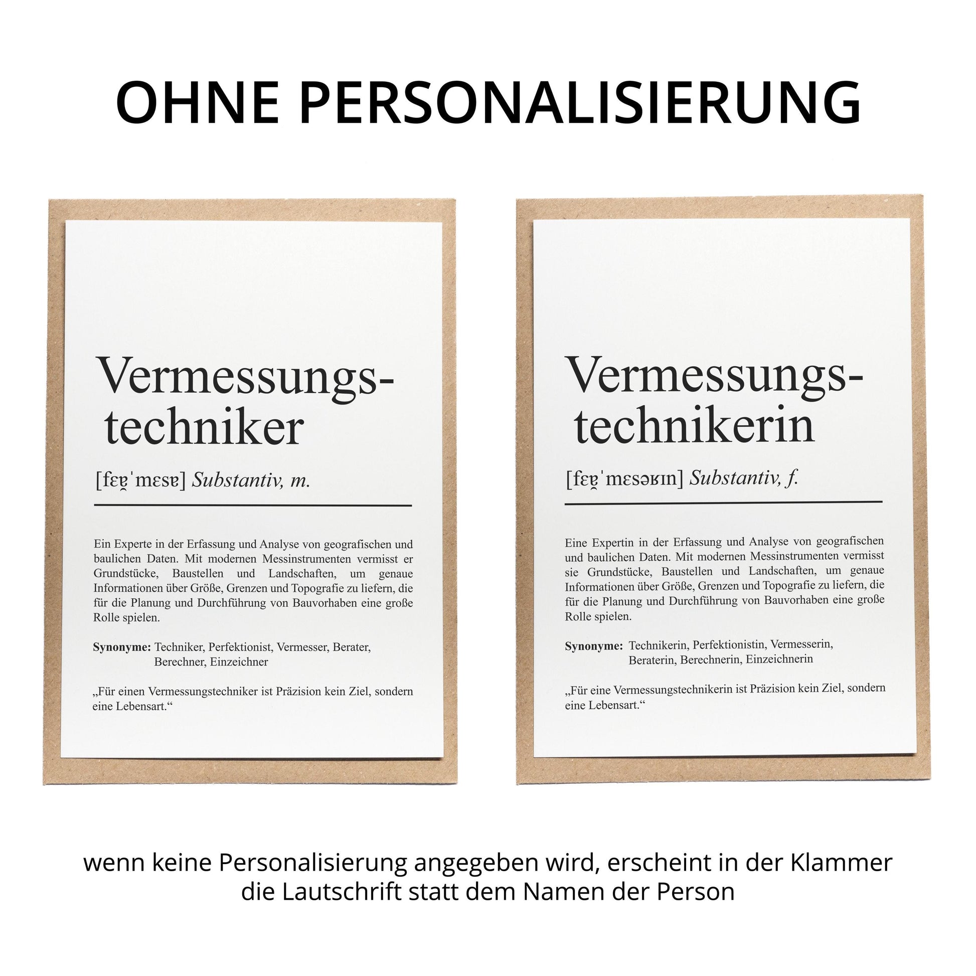 Vermessungstechnikerin Definition Karte personalisierbar mit Namen Beruf Postkarte Geschenk Vermessungstechnikerin Geburtstag Grußkarte