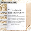 Verwaltungsfachangestellter Definition Karte personalisierbar mit Namen Beruf Postkarte Geschenk Verwaltungsfachangestellter Geburtstag