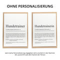 Hundetrainerin Definition Poster personalisierbar Beruf Poster Geschenk Hundetrainerin Einzug Geburtstag Geschenk Hundetrainerin Poster