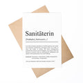 Sanitäter Definition Karte A6 personalisierbar mit Namen Beruf Grußkarte Sanitäter Geschenk Geburtstag Sanitäter Klappkarte Definition